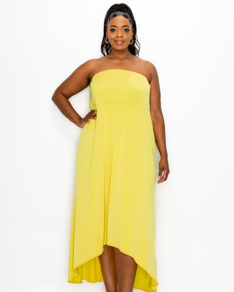 Women's plus size new arrivals high low dress